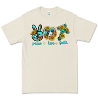 Bone peace love faith Premium Tee - texasbilliewilder