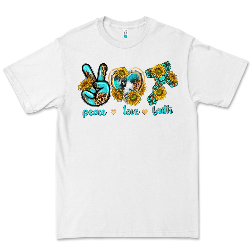 Peace Love Faith Premium Tee by texasbilliewilder | Teevron