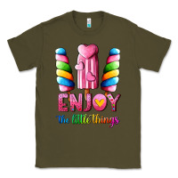 Army Green enjoy the little things Classic Tee - AdoDesignShop
