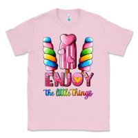 Bubblegum Pink enjoy the little things Classic Tee - AdoDesignShop