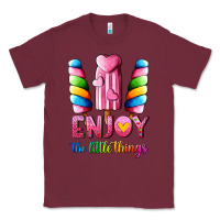 Burgundy enjoy the little things Classic Tee - AdoDesignShop