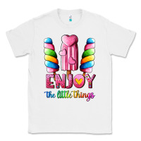 White enjoy the little things Classic Tee - AdoDesignShop