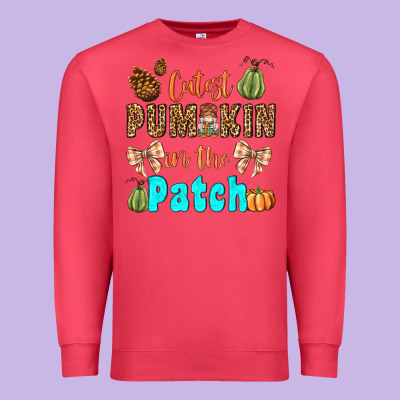 Cutest Pumpkin In The Patch Premium Sweatshirt Designed By Bundleandbundleshop