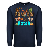 Navy cutest pumpkin in the patch Premium Sweatshirt - BundleAndBundleShop