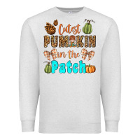 Oatmeal Heather cutest pumpkin in the patch Premium Sweatshirt - BundleAndBundleShop