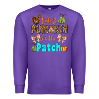 Purple cutest pumpkin in the patch Premium Sweatshirt - BundleAndBundleShop