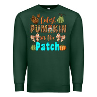 Sports Green cutest pumpkin in the patch Premium Sweatshirt - BundleAndBundleShop