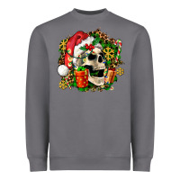 Storm christmas skull and gift Heavyweight Sweatshirt - AdoDesignShop