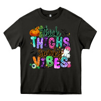 Asphalt Thick thighs spooky vibes Heavy Core Tee - RanaPortraitStore