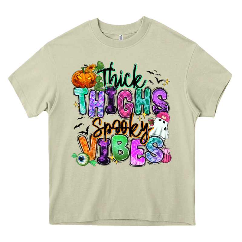 Thick Thighs Spooky Vibes Heavy Core Tee by RanaPortraitStore | Teevron