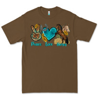Cacao peace love horses tbw Premium Tee - texasbilliewilder