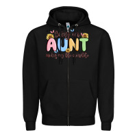 Black being an aunt makes my life complete Zipper Hoodie - MaliasSmallBusiness