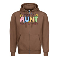 Chestnut being an aunt makes my life complete Zipper Hoodie - MaliasSmallBusiness