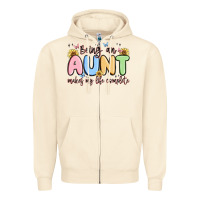 Sandshell being an aunt makes my life complete Zipper Hoodie - MaliasSmallBusiness