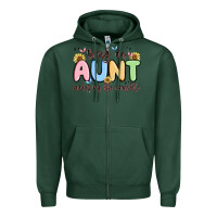 Sports Green being an aunt makes my life complete Zipper Hoodie - MaliasSmallBusiness