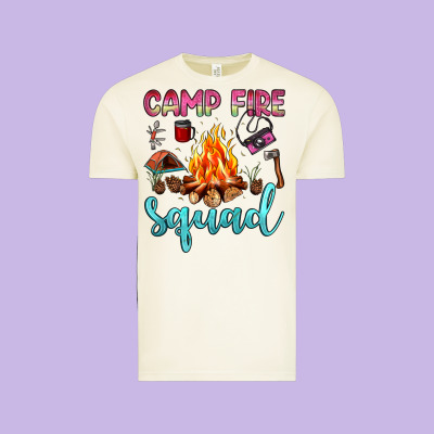Camp Fire Squad Vintage Tee Designed By Jahusdesignshop