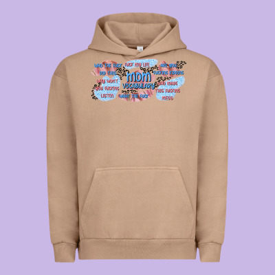 Mom Vocabulary Libbey Glass Urban Hoodie Designed By Tumblerdesignbyshophia