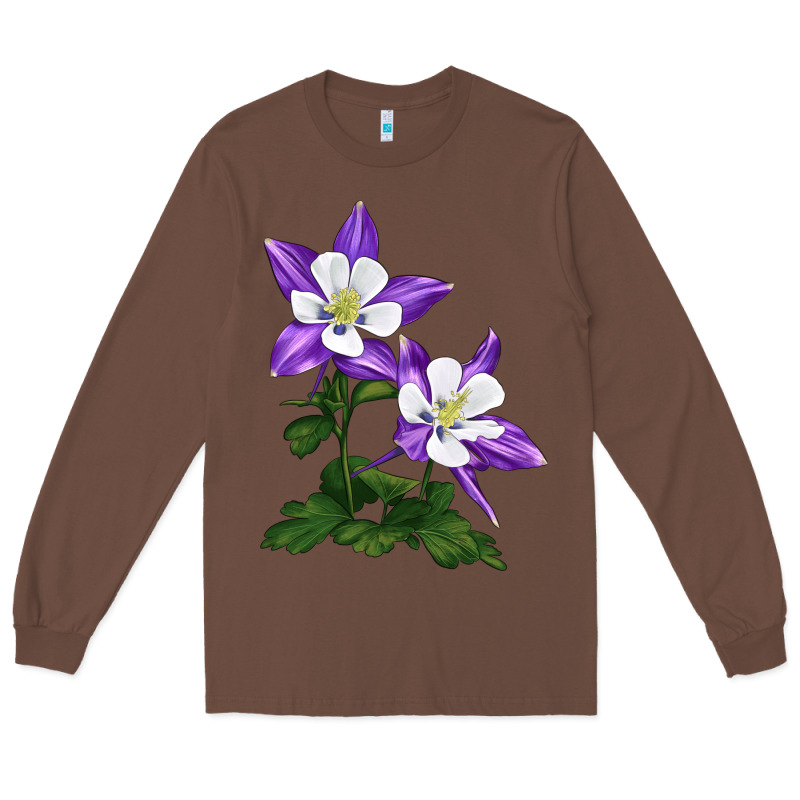 Rocky Mountain Columbine Long Sleeve Tee by LillyAllenDesigns | Teevron