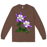 Chestnut rocky mountain columbine Long Sleeve Tee - LillyAllenDesigns