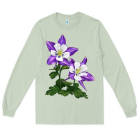 Matcha rocky mountain columbine Long Sleeve Tee - LillyAllenDesigns