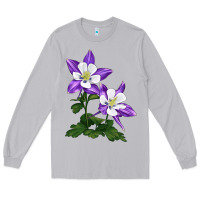Moon Dust rocky mountain columbine Long Sleeve Tee - LillyAllenDesigns