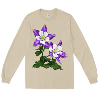 Mushroom rocky mountain columbine Long Sleeve Tee - LillyAllenDesigns
