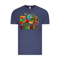 Vintage Denim christmas jolly teachers Vintage Tee - AdoDesignShop