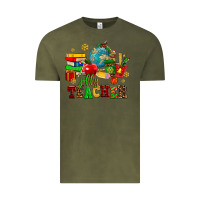 Vintage Olive christmas jolly teachers Vintage Tee - AdoDesignShop