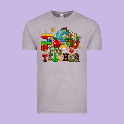 Christmas Jolly Teachers Vintage Tee Designed By Adodesignshop