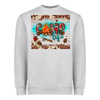 Heather Grey camp life Heavyweight Sweatshirt - JahusDesignShop
