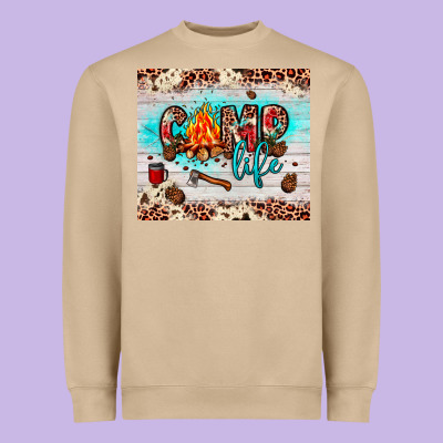 Camp Life Heavyweight Sweatshirt Designed By Jahusdesignshop