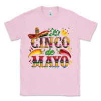Bubblegum Pink cinco de mayo with pepper and sombrero Classic Tee - Artiststas