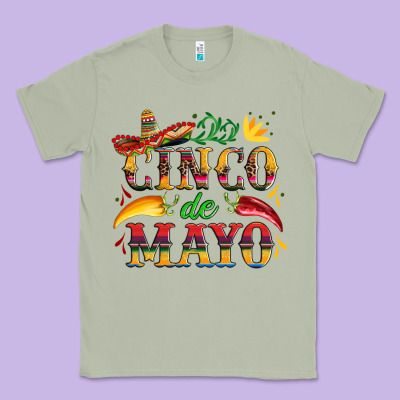 Cinco De Mayo With Pepper And Sombrero Classic Tee Designed By Artiststas