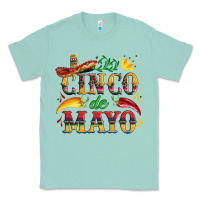 Seafoam cinco de mayo with pepper and sombrero Classic Tee - Artiststas
