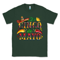 Sports Green cinco de mayo with pepper and sombrero Classic Tee - Artiststas