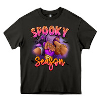 Asphalt Spooky season sneaker and heel afro woman Heavy Core Tee - RanaPortraitStore