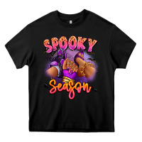 Black Spooky season sneaker and heel afro woman Heavy Core Tee - RanaPortraitStore