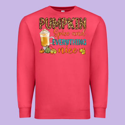 Pumpkin Spice And Everything Nice Premium Sweatshirt Designed By Bundleandbundleshop