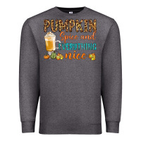Charcoal Heather pumpkin spice and everything nice Premium Sweatshirt - BundleAndBundleShop