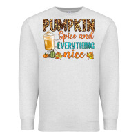 Oatmeal Heather pumpkin spice and everything nice Premium Sweatshirt - BundleAndBundleShop