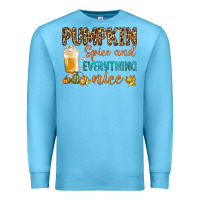 Ocean Blue pumpkin spice and everything nice Premium Sweatshirt - BundleAndBundleShop