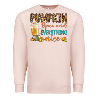 Pale Pink pumpkin spice and everything nice Premium Sweatshirt - BundleAndBundleShop