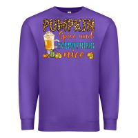 Purple pumpkin spice and everything nice Premium Sweatshirt - BundleAndBundleShop