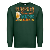 Sports Green pumpkin spice and everything nice Premium Sweatshirt - BundleAndBundleShop