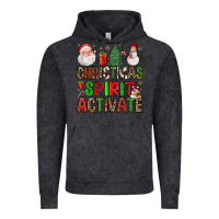 Vintage Black christmas spirit activate Vintage Hoodie - FaDigitalArtStudio