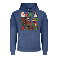 Vintage Denim christmas spirit activate Vintage Hoodie - FaDigitalArtStudio