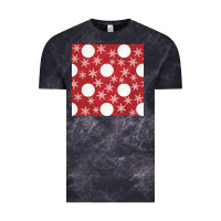 Cloud Black christmas snow flakes seamless pattern Vintage Tee - BundleAndBundleShop