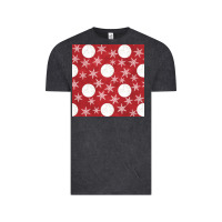 Vintage Black christmas snow flakes seamless pattern Vintage Tee - BundleAndBundleShop