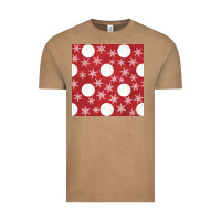 Vintage Coffee christmas snow flakes seamless pattern Vintage Tee - BundleAndBundleShop