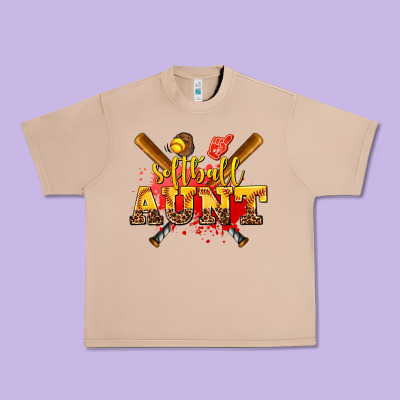 Softball Aunt Urban Heavy Tee Designed By Adodesignshop